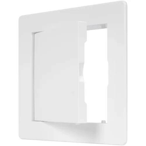 Vista 13 de Panel de acceso de plástico negro de 6" x 6". Panel de puerta de conducto de servicio. Panel de acceso de pared para fontanería, electricidad