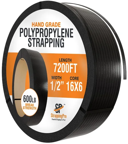 Vista 8 de Strapping Pro - Rollo de flejado de polipropileno de grado manual de resistencia industrial para envío de cajas