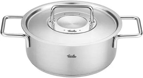 Vista 9 de Fissler Pure Collection - Olla de acero inoxidable de 2.2 cuartos de galón con tapa de metal