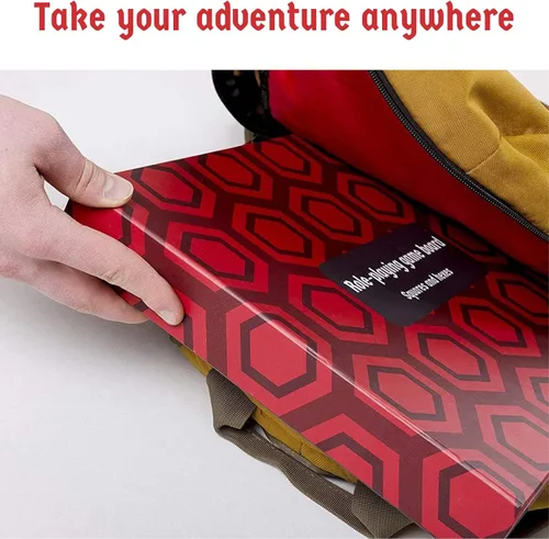 Vista 7 de Tablero de juego con papel hexers: alternativa vinilo esterilla, dungeons and dragons d & d dnd pathfinder rpg compatible, 27 pulgadas x 23