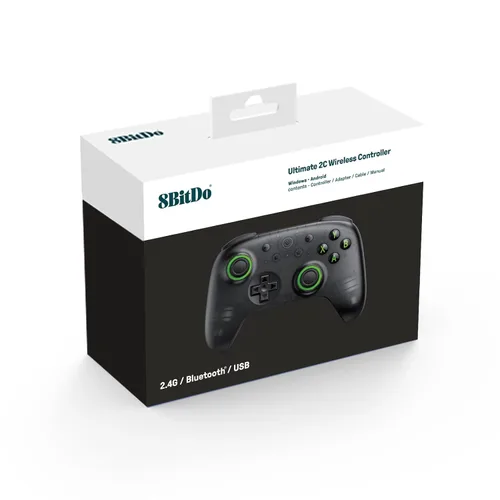 Vista 5 de 8BitDo Ultimate 2C Wireless Controller for Windows PC and Android, with 1000 Hz Polling Rate, Hall Effect Joysticks and Triggers, and Remappable