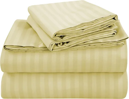Vista 11 de ROYALE LINENS Juego de sábanas de 3 piezas para cama individual - Ropa de cama de microfibra cepillada suave de 1800 hilos - 1 sábana bajera