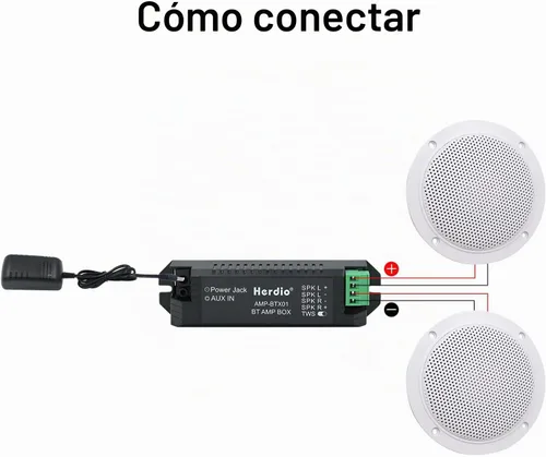 Vista 8 de Herdio Altavoces de techo Bluetooth marinos impermeables de 4 pulgadas para baño, cocina, hogar, al aire libre, cámper, carrito de golf, barco