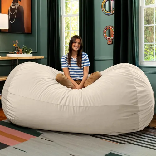 Vista 19 de Puff/tumbona gigante Saxx de la marca Jaxx, Camel