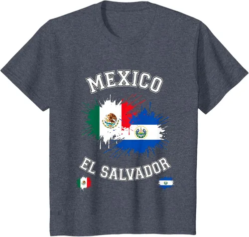 Vista 98 de Camiseta de recuerdo de la bandera vintage de El Salvador de México