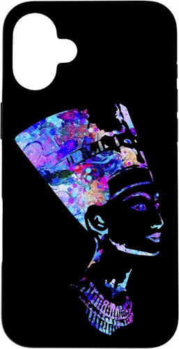 Vista 23 de Funda para iPhone 16 con diseño de reina egipcia Nefertiti