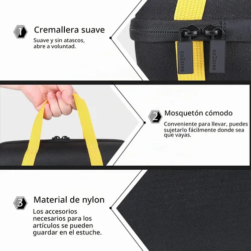 Vista 3 de co2CREA Funda rígida para altavoz inalámbrico Ultimate Ears UE EPICBOOM Estuche negro