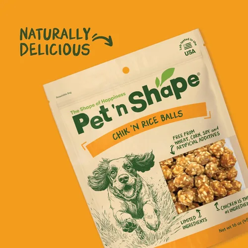 Vista 5 de Pet 'n Shape Chik 'n Rice Balls - Golosinas para perros - 1 libra
