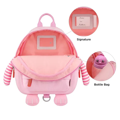 Vista 2 de GAGAKU Mini mochila para niños y niñas de 2 a 5 años, 1, rosa