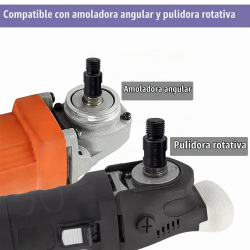 Vista 4 de Yakamoz - 2 adaptadores para amoladora angular, M14 hembra a adaptador