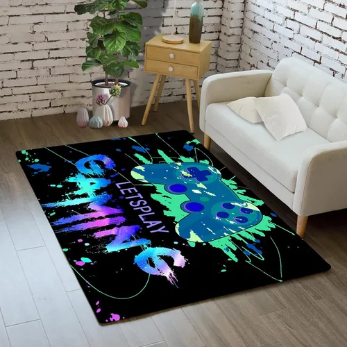 Vista 11 de Alfombras de juegos para niños y adolescentes, decoración de dormitorio, alfombras de jugador para sala de estar, alfombras de mando de gamepad