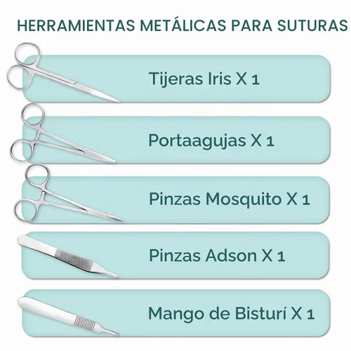 Vista 4 de Kit de práctica de sutura para estudiantes de medicina solo uso educativo