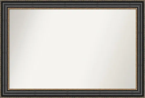 Vista 370 de Amanti Art Espejo personalizado, espejo de baño negro puente, espejo de pared o espejo de tocador de baño sobre el fregadero (26 x 26 pulgadas)