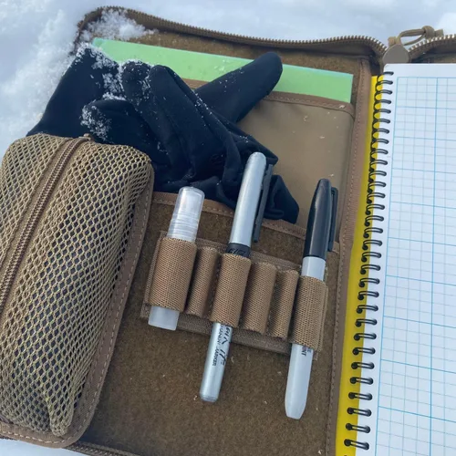 Vista 5 de TACTICAL NOTEBOOK COVERS Detachable Elastic Pen-Marker Loop Patch Hook Fastener Backing for Secure Attachment to Notebooks, Bags, and Gear Large