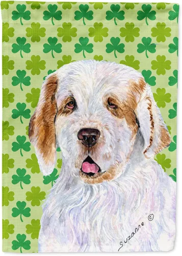 Vista 135 de Caroline's Treasures SS4442GF Affenpinscher Bandera de jardín con retrato de trébol del día de San Patricio para buzón, bandera decorativa