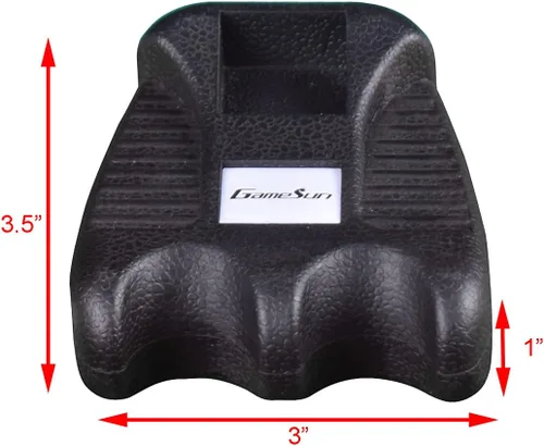 Vista 5 de Soporte portátil para taco de billar para borde de mesa, con capacidad para 2 tacos de piscina y 4 tizas, soporte para tacos de mesa con abrazadera