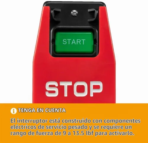Vista 3 de Powertec 120V/230V Interruptor de paleta de voltaje dual con tornillos, 28 amperios, palanca de rodilla para herramientas eléctricas