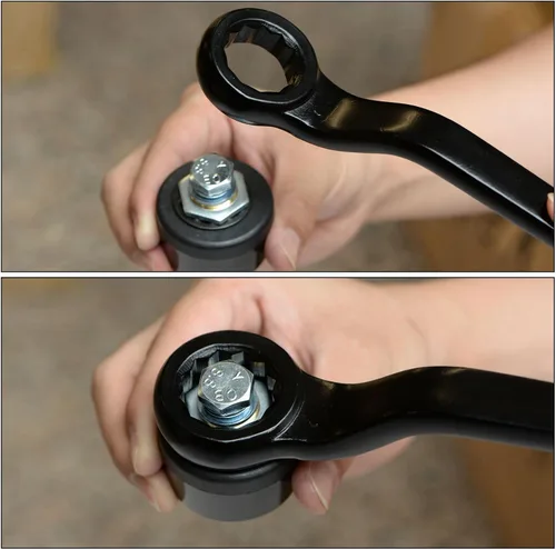 Vista 5 de uxcell Llave de impacto de extremo de caja compensada de 30mm tipo anillo de anillo de cabeza única de acero de alta resistencia Herramienta de mano