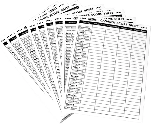 Vista 12 de GSE - Cartas Canasta de 2 barajas con valores de puntos, naipes azules 2 tarjetas azules