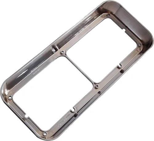 Vista 4 de QSC Truck Parts Bisel doble cromado para faros delanteros compatible con Kenworth Peterbilt Freightliner