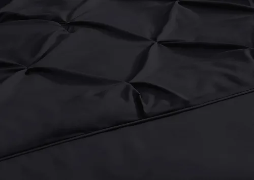 Vista 3 de Chezmoi Collection - Juego de ropa de cama modelo Sydney, 7 piezas, con pliegues decorativos
