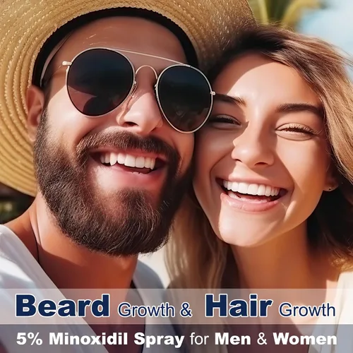 Vista 7 de Spray de crecimiento de minoxidil al 5% para el crecimiento del cabello y la barba, para hombres y mujeres adultos, unisex, aerosol para el cabello