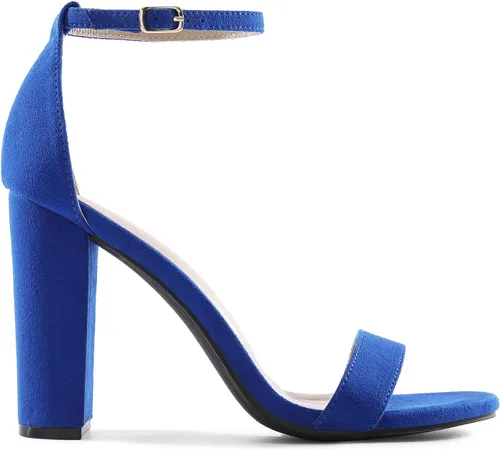 Vista 2 de DREAM PAIRS - Sandalias de tacón alto y grueso para mujer