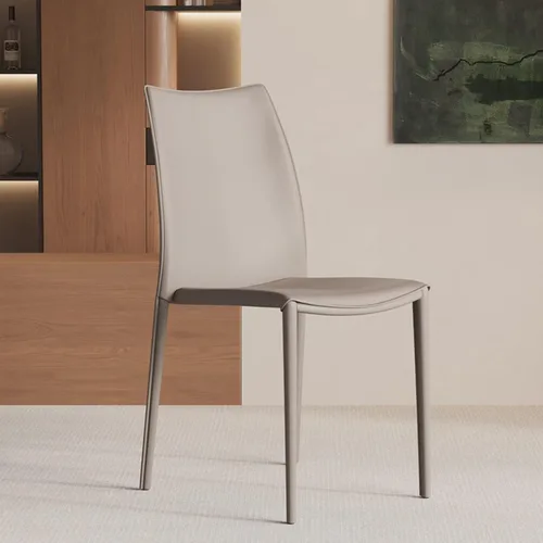 Vista 15 de Sillas de comedor de cocina, sillas de comedor apilables, silla de comedor tapizada de piel sintética, silla de hospitalidad con respaldo alto