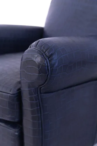 Vista 7 de Pasargad Home Vicenza Collection - Silla de cuero con forma de ala