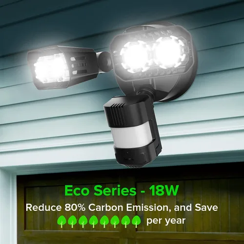 Vista 2 de SANSI - Luz LED de seguridad con sensor de movimiento