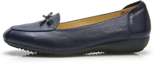 Vista 2 de VenusCelia Zapato plano ancho con lazo para mujer