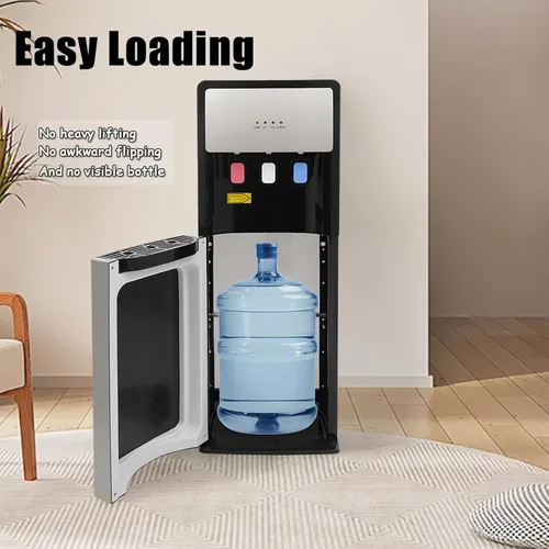 Vista 3 de Dispensador de enfriador de agua de carga inferior para botellas de 5 galones, 3 ajustes de temperatura, caliente (185.0-203.0 °F/185-203℉), frío