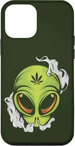 Vista 16 de Alien UFO Cannabis Marijuana Weed Hemp THC Ganja Gift Case for iPhone 17