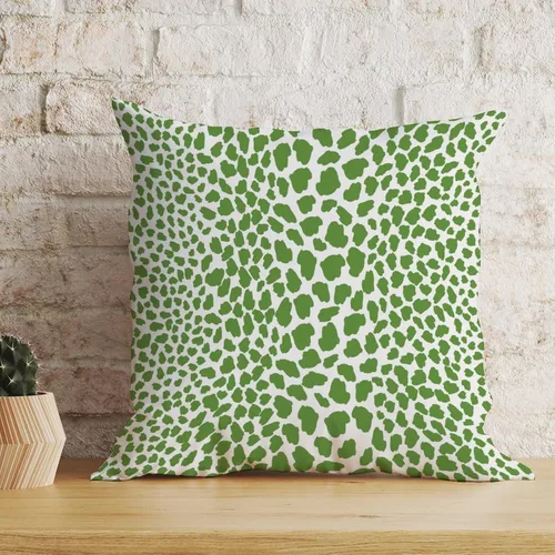 Vista 56 de Funda de cojín decorativa con estampado de guepardo verde peridoto para sofá, funda de almohada verde crema con estampado de leopardo con A-16