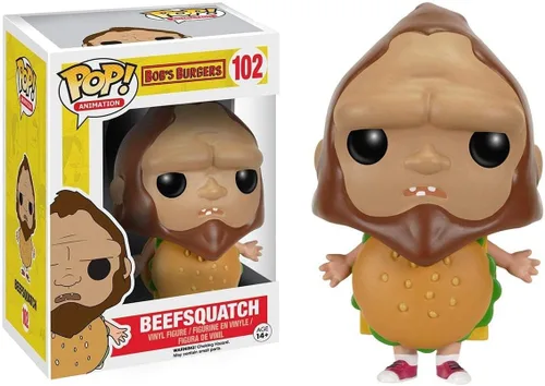 Vista 2 de Animación Funko POP: Hamburguesas de Bob - Figura de acción de Beefsquatch