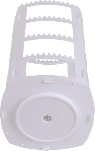 Vista 4 de Sooyee Organizador de pendientes blanco, soporte giratorio de 360 aretes, estante de joyería de 4 niveles, soporte clásico, 156 agujeros y 160