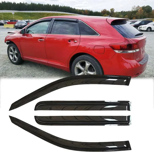Vista 10 de Deflector de viento para ventana lateral impermeable 94043, 4 piezas de repuesto protector contra la lluvia, visera de ventana para Toyota Avalon