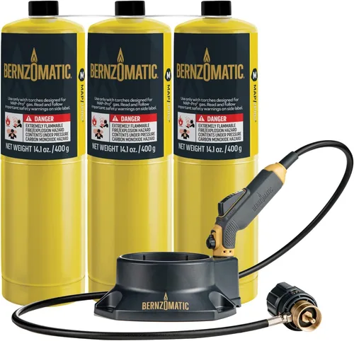 Vista 10 de Herramienta Bernzomatic FirePoint Creator, antorcha de mano de llama de precisión para uso con combustible Bernzomatic MAP-Pro o propano