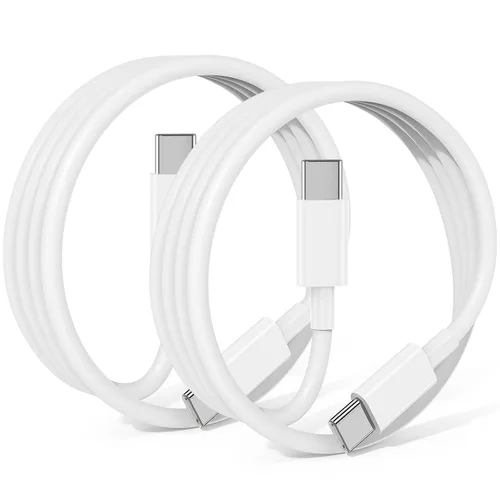 Vista 20 de Paquete de 3 cables negros [3.3 pies+3.3 pies + 6 pies] USB A a USB C, cable USB a USB C Carplay para iPhone 16 15 Pro Plus Pro Max, para iPad