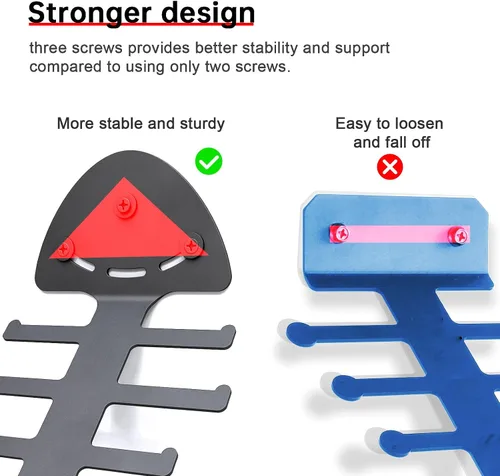 Vista 3 de Exercise Resistance Band Rack, Resistance Bands Storage Hanger Gym Equipment Organizer Rack for Pull Up Bands, Multi-Purpose Gym Equipment Storage