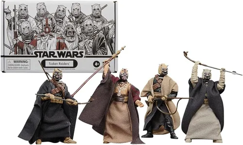 Vista 5 de STAR WARS Tusken Raiders - Figura de acción de 3.75 pulgadas, paquete de 4