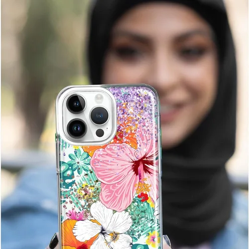 Vista 4 de MUNDAZE Funda para Apple iPhone 15 Pro Max, delgada, híbrida, a prueba de golpes, carcasa rígida de poliuretano termoplástico suave, resistente