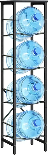 Vista 8 de HOOBRO Soporte para garrafones de agua, soporte para botellas de agua, estante para garrafones de agua de 5 galones, estante de almacenamiento