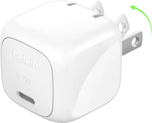 Vista 11 de Belkin Bloque de carga compacto de 20 W, carga rápida USB-C: Apple iPhone 17, Air, Pro, Pro Max, Samsung Galaxy S25, iPad, AirPods, Apple Watch