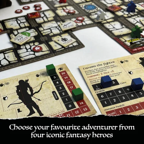 Vista 10 de Bag of Dungeon–Juego de Mesa de Aventura Fantástica para Familias y Fanáticos de RPG 1–4 Jugadores, Edades 7+ Explorador de Mazmorras Clásico