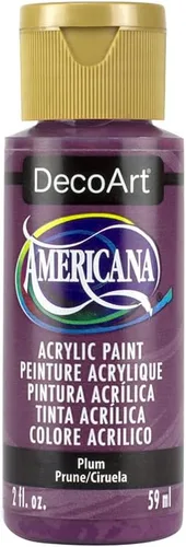 Vista 2 de DecoArt Americana Pintura acrílica, 2 onzas, ciruela negra
