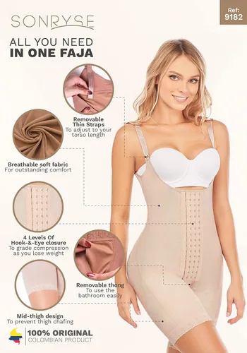 Vista 4 de Sonryse Women Postpartum Girdle Reducing and Shaping Fajas Moldeadoras