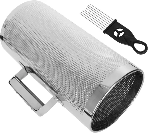 Vista 4 de Güiro de metal de 30.5 x 15.2 cm, instrumento de acero inoxidable con raspador, instrumento latino de percusión Plateado