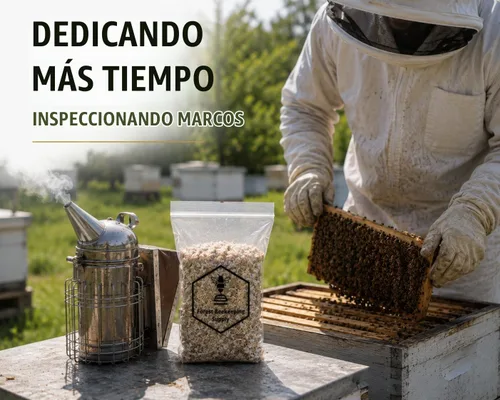 Vista 4 de Combustible para fumador de colmena de abejas Fibra de algodón 100% natural Bolsa de 1 LB