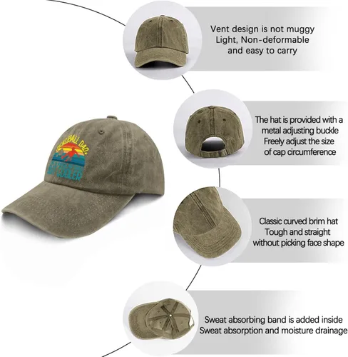 Vista 6 de Baseball Cap Pickleball Dad Like A Regular Dad But Cooler Baseball Cap, Vintage Hat for Women